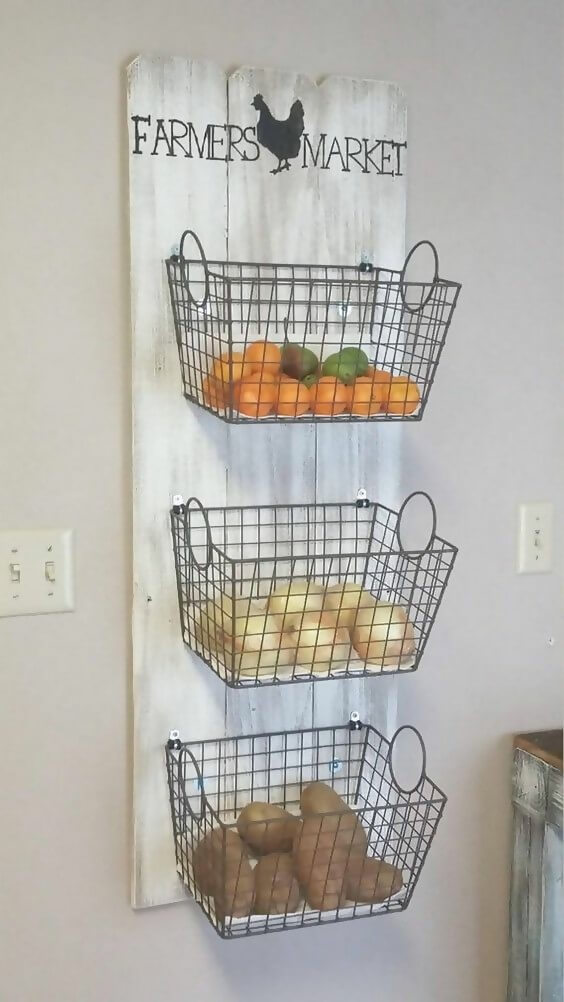 Three-tier basket